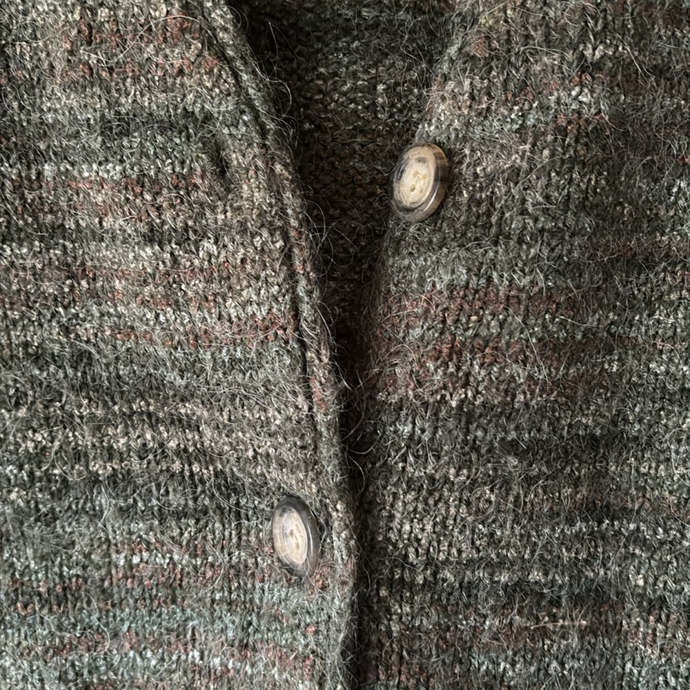 Evan-Picone green cardigan - Picture 3 of 5